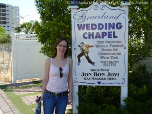 The Graceland Wedding Chapel where Jon Bon Jovi got married in 1989